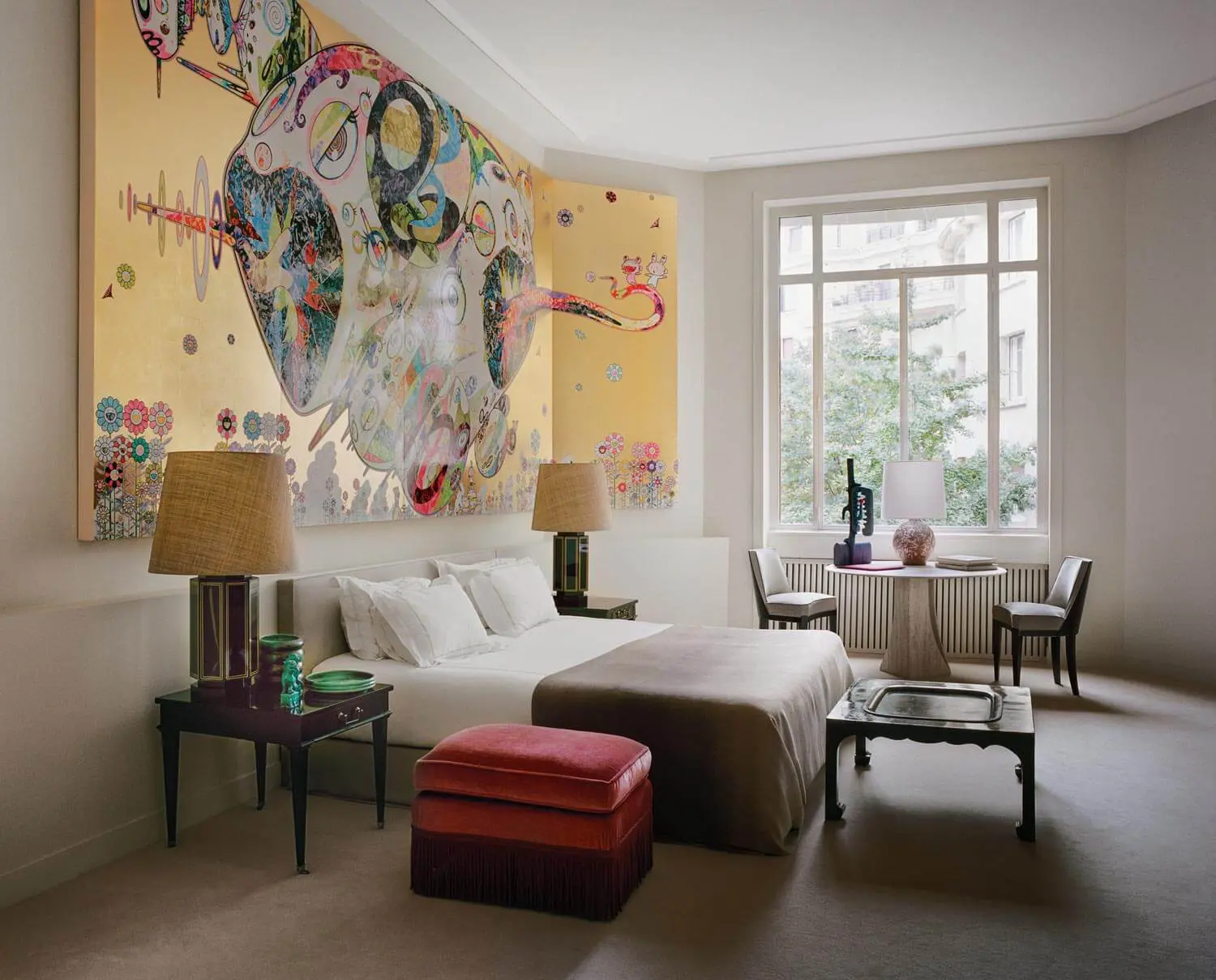 Paris Apartment Where The Art By Takashi Murakami Reigns