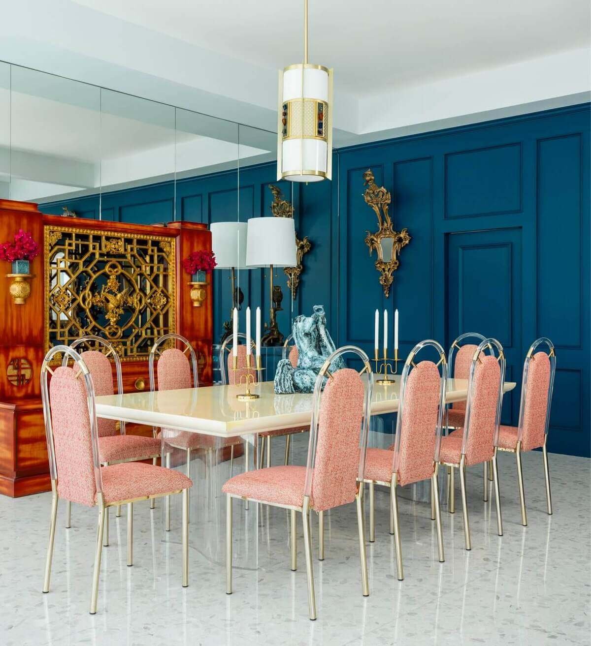 dining room 60´s decor 