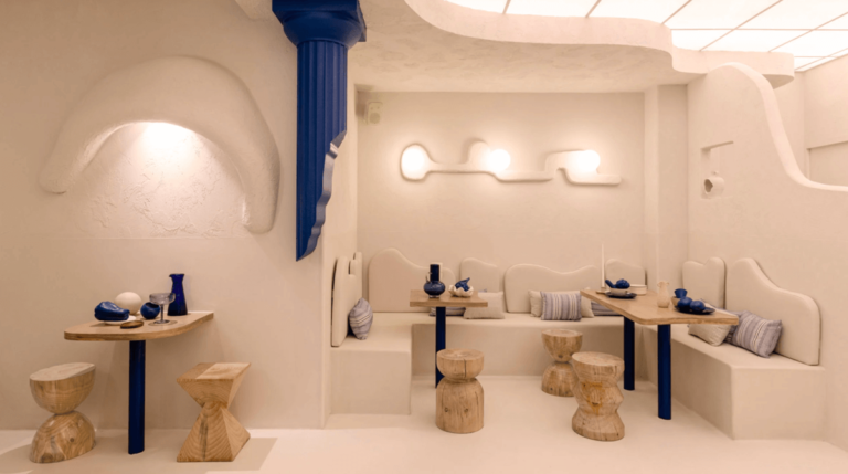 Inside Egeo, a Greek Restaurant Inspired by the Ancient Ruins by Masquespacio