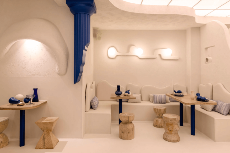 Inside Egeo, a Greek Restaurant Inspired by the Ancient Ruins by Masquespacio